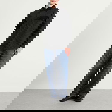 Paita Barbour Heritage + Silverbay OS Twill Overshirt, Size Large Musta | MOS0438BK31, 4