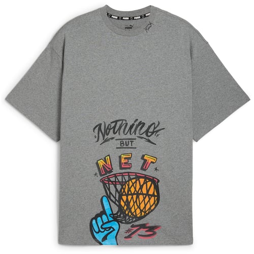 T-paita Puma Getting Crafty Gender Neutral T-Shirt, Medium grigio Heather Harmaa | 627144-01