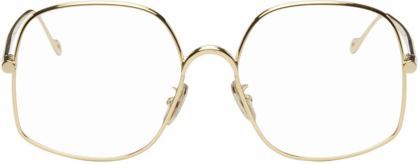 Aurinkolasit Loewe Gold Square Glasses Metallinen | LW50055U@55030, 0