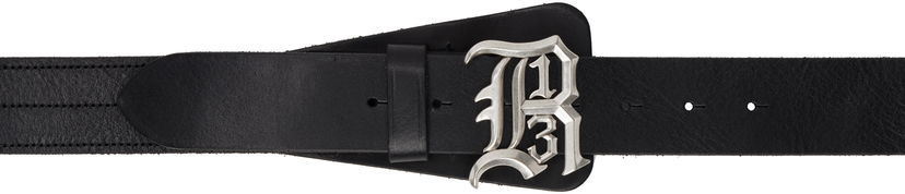 Vyöt R13 Logo Buckle Leather Belt Musta | R13WA055-A001