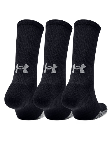 Sukat Under Armour HeatGear Crew 3-pack Musta | 1346751-001