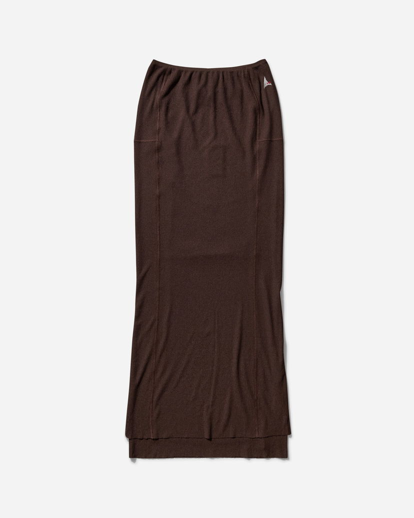 Hame ROA Mesh Long Skirt Ruskea | RBWW017FA09 BRW0003
