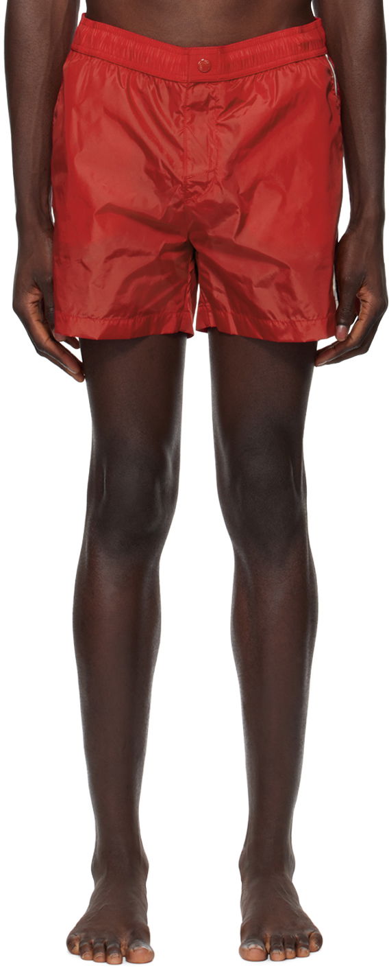 Uimapuvut Moncler Patch Swim Shorts Punainen | J10912C0002153326