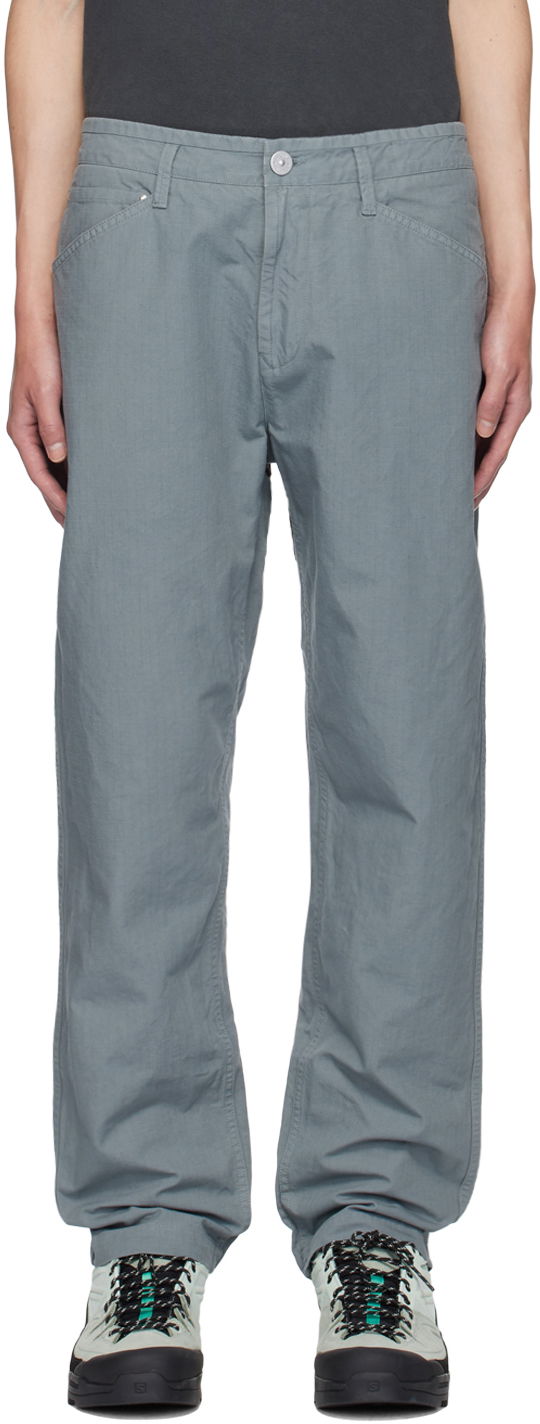 Housut Stone Island Gray Straight-Leg Trousers Harmaa | 811532312