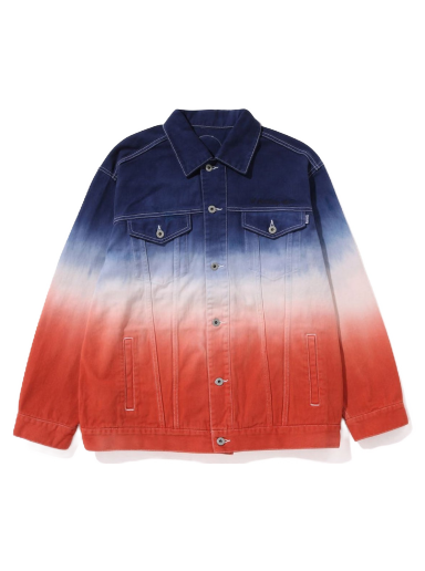 Takki BAPE Gradation Champion Loose Fit Denim Jacket Punainen | 1J20-140-001