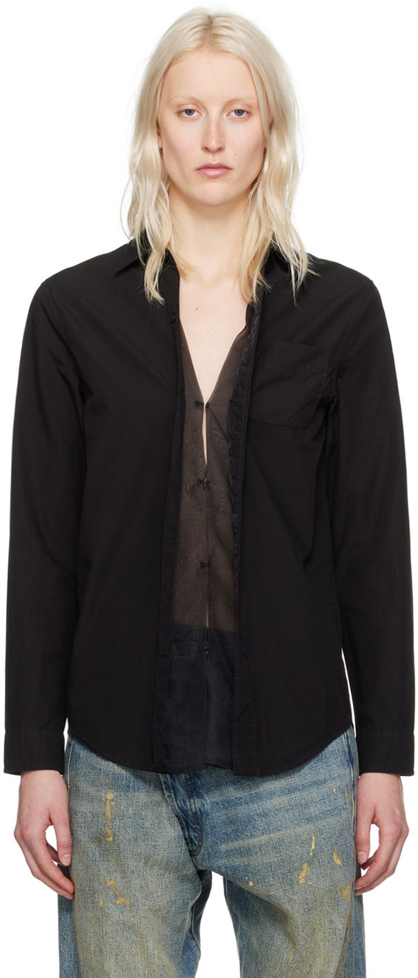 Paita R13 R13 Foldout Shirt Musta | R13WR246-R340B