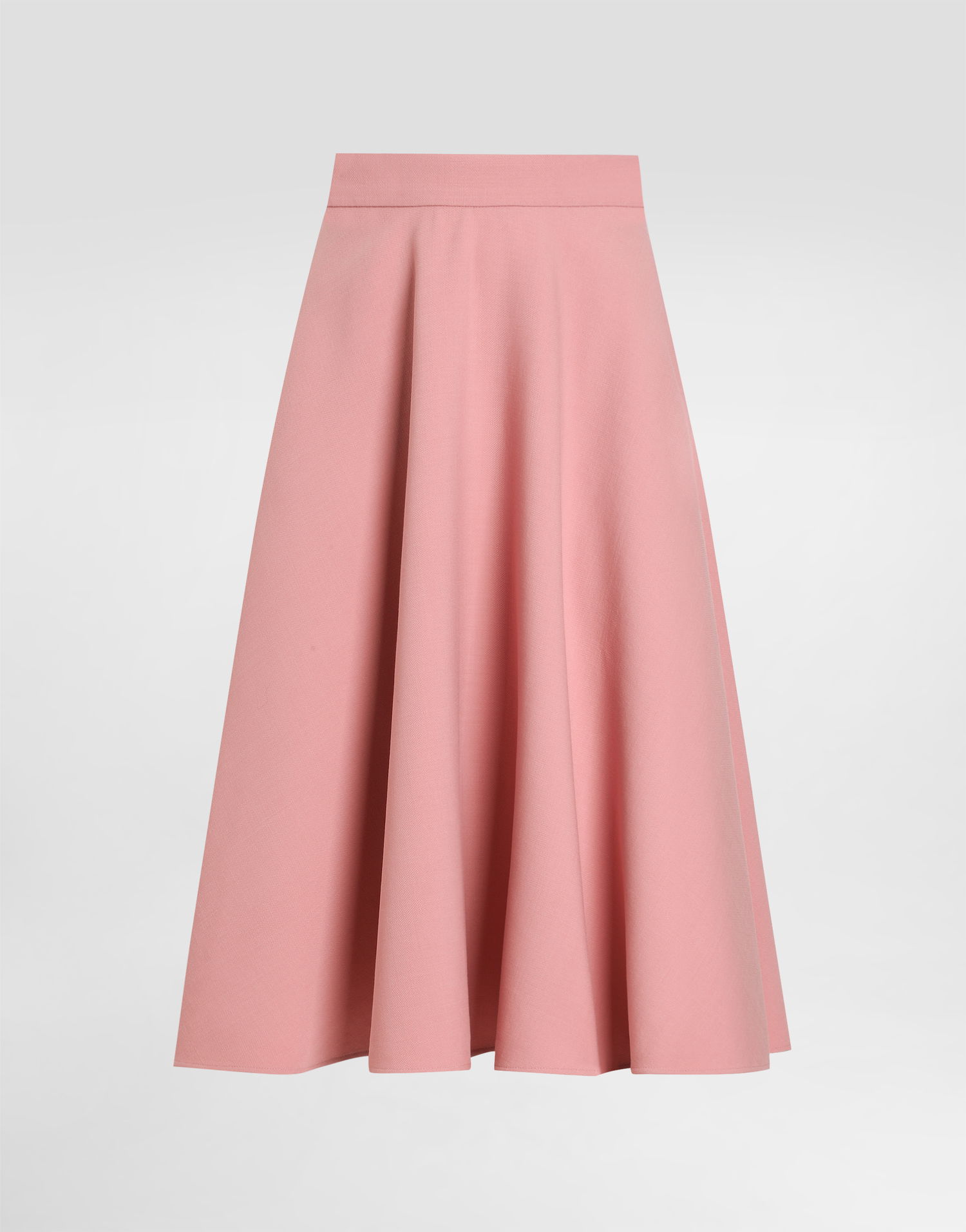 Hame Dolce & Gabbana Dolce & Gabbana Woolen Midi Circle Skirt Vaaleanpunainen | F4C02TFU2L8F0473, 0