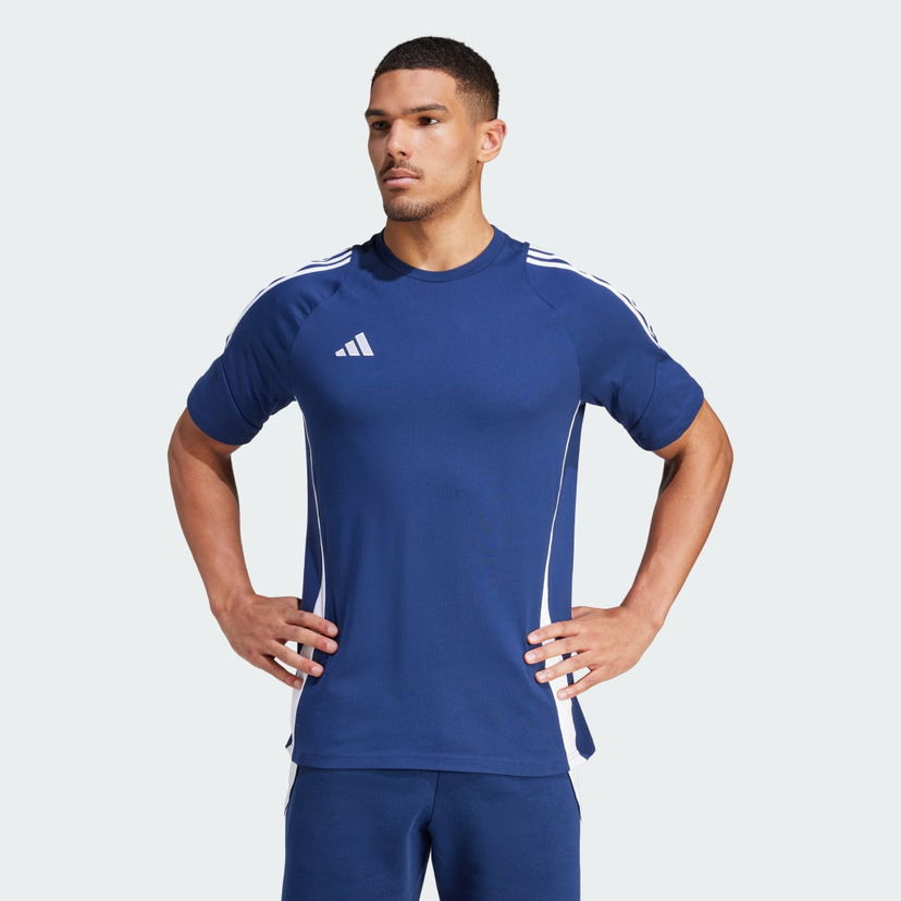 T-paita adidas Performance Tiro 24 Sweat Tummansininen | IR9347
