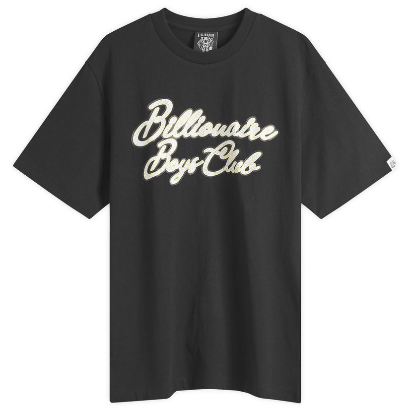 T-paita BILLIONAIRE BOYS CLUB Diamond Script Logo T-Shirt, Size Large Musta | B25162-BLK