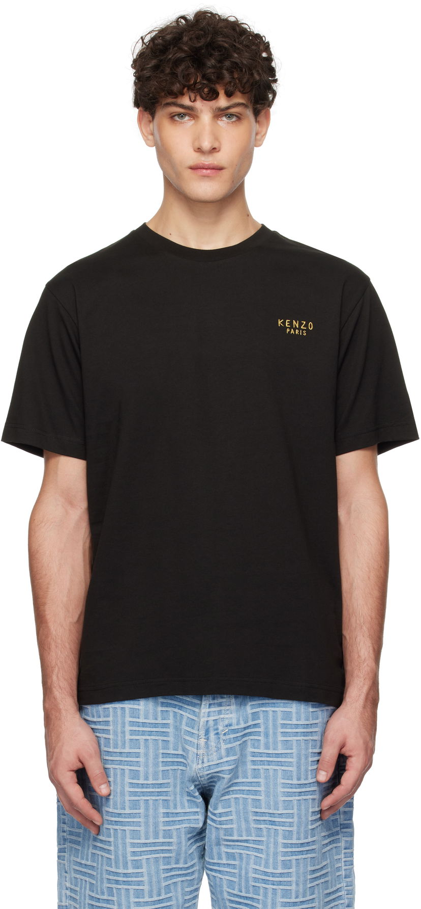T-paita KENZO Paris 'Year Of The Snake' Black T-Shirt Musta | FF55TS4884SG
