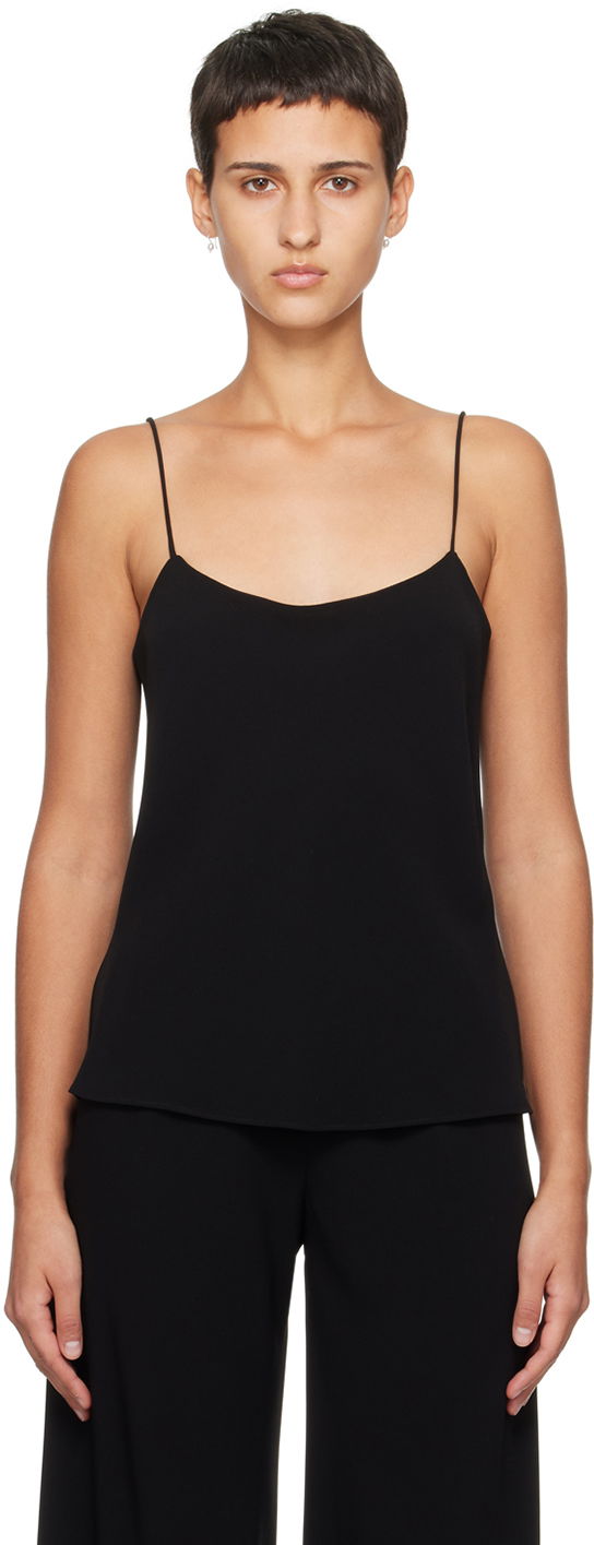 Tankkitoppi The Row Silk Camisole Top Musta | W151-W1968