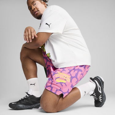 T-paita Puma PUMA x TMNT Reversible Basketball Shorts Valkoinen | 630931_01, 1