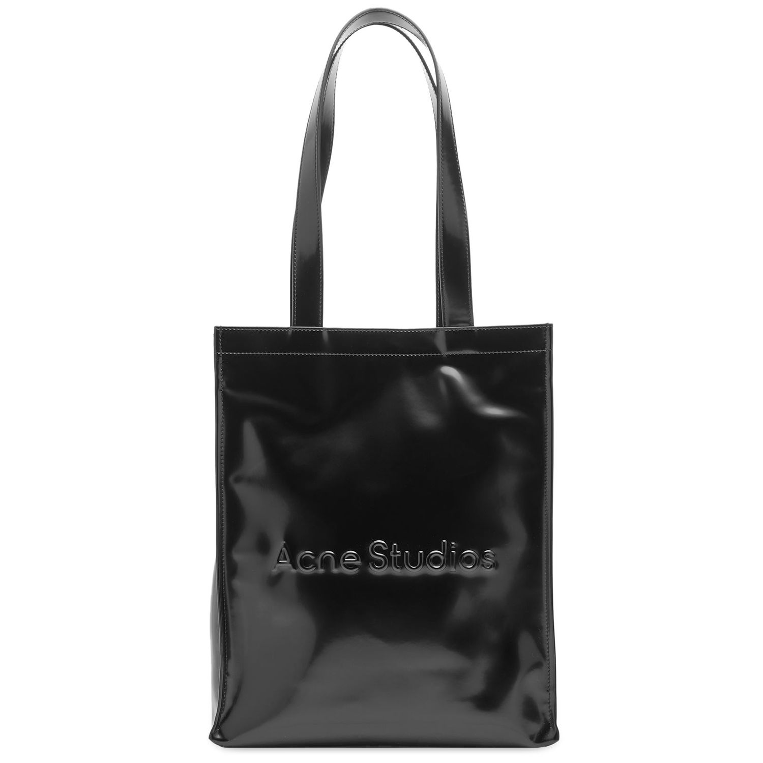 Kangaskassi Acne Studios Logo Portrait Shopper Bag Musta | C10178-900, 0