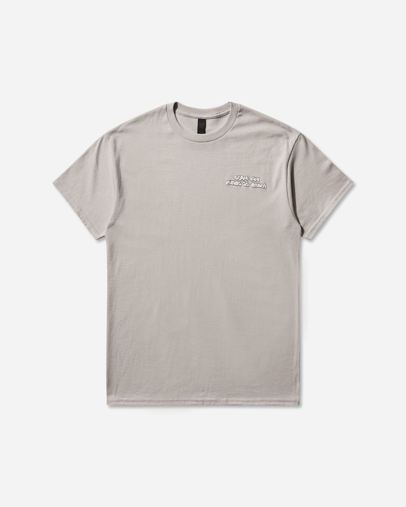 T-paita Slam Jam Andre Thompson 'Stay Jam Chaos & Order' Crewneck T-Shirt Beige | SJANDRETEE2 GRY