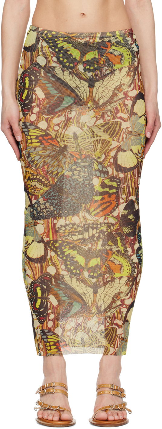 Hame Jean Paul Gaultier Gaultier Butterfly Print Maxi Skirt Monivärinen | 24/25-F-JU070-T545-1090