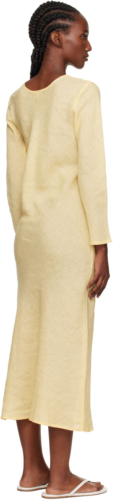 Mekko Baserange Baserange Dydine Long Sleeve Maxi Dress Keltainen | DRDYL-FL-AU25, 2