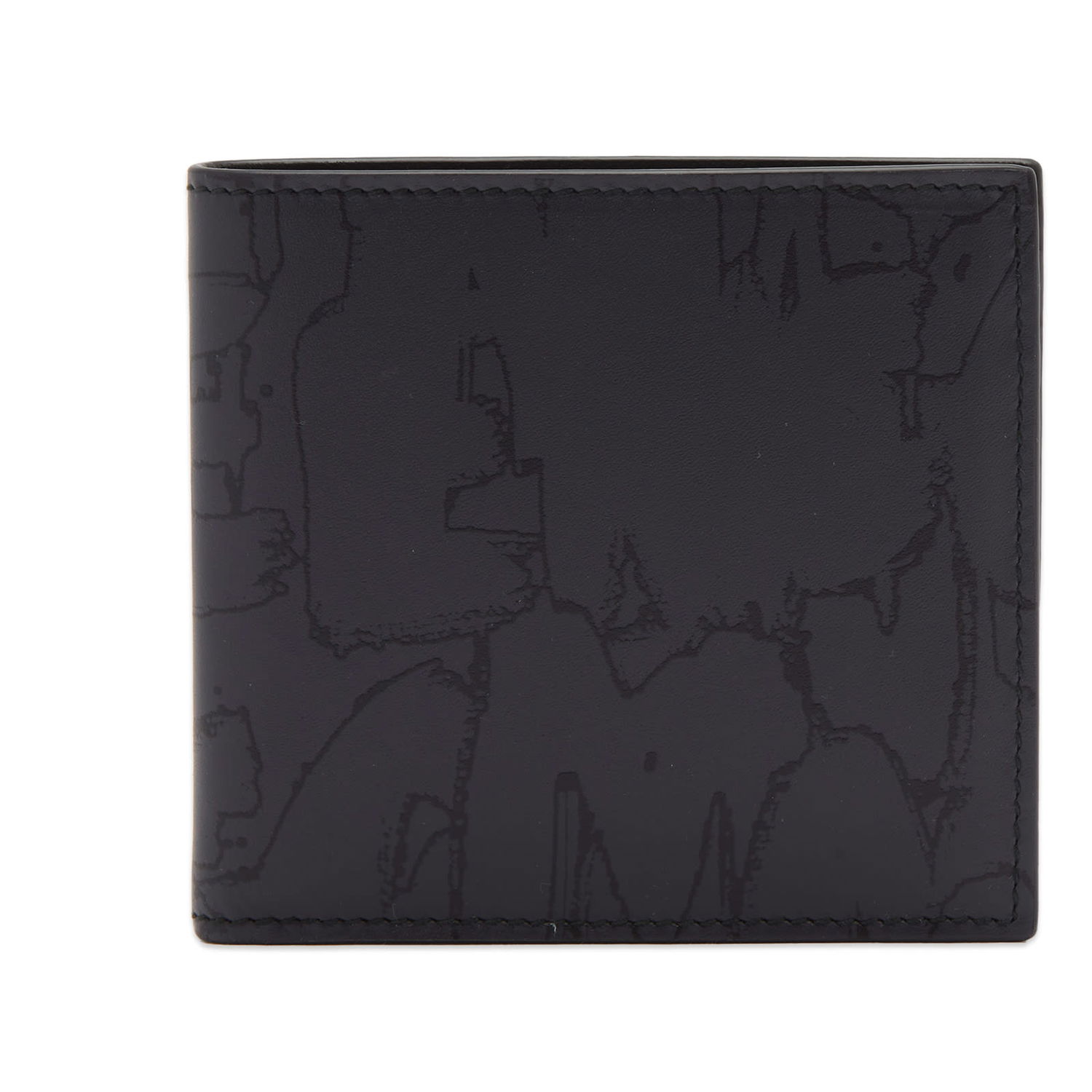 Lompakko Alexander McQueen Graffiti Logo Billfold Wallet Musta | 6021371AAQ4-1000, 0