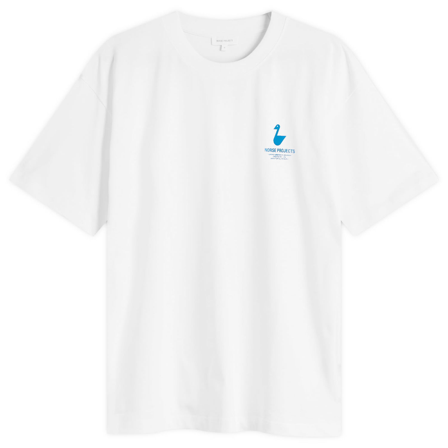 T-paita NORSE PROJECTS Norse Projects Johannes Organic The Lakes Print T-Shirt, Size Large Valkoinen | N01-0694-0001, 0