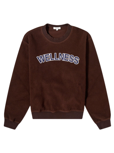 Huppari Sporty & Rich Wellness Sherpa Sweatshirt Ruskea | CR666CH