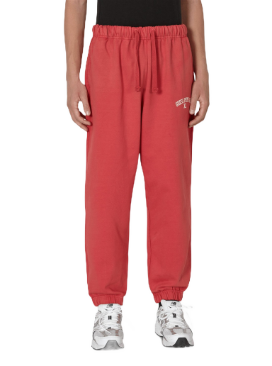 Verryttelyhousut GUESS Washed Terry Sweatpants Punainen | M2BQ10KBB40 CYSM