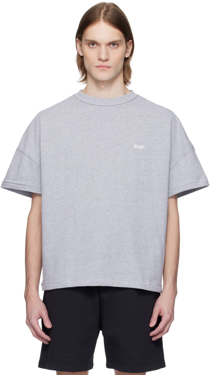 T-paita Rhude Rhude Classique Reverse T-Shirt Harmaa | RHSS25TT02228
