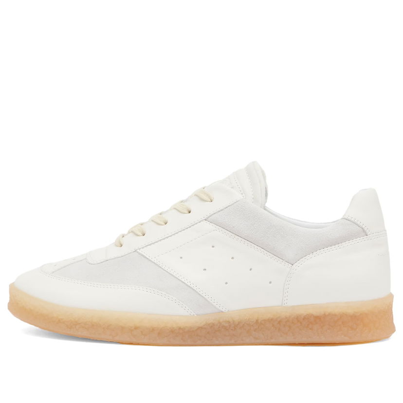 Tennarit ja kengät Maison Margiela MM6 Maison Margiela Leather Lace Up Valkoinen | SH1WS0012-P6435-HA616