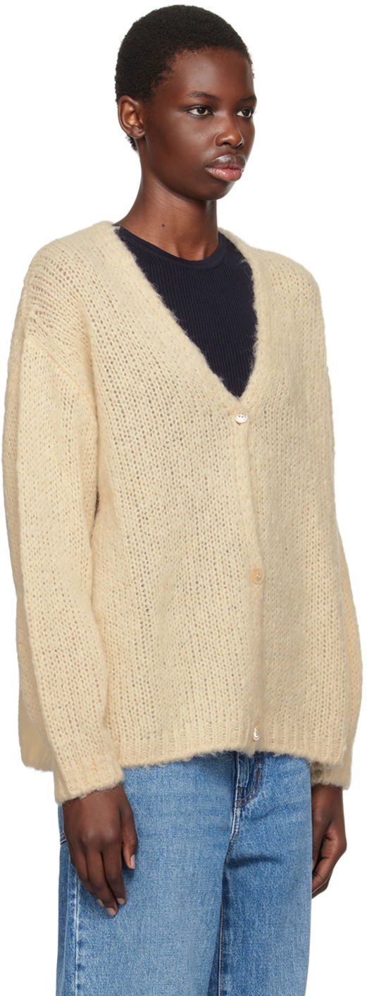 Villapaita Max Mara Max Mara Women's Arduino Knit Cardigan Beige | 2425346011600, 1