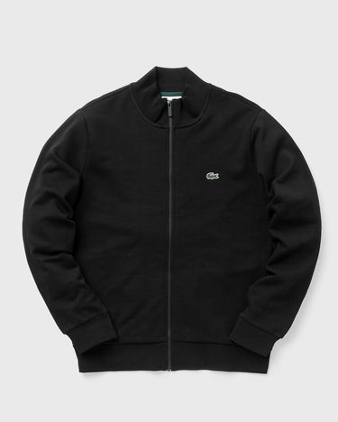 Huppari Lacoste Brushed Fleece Zippered Sweatshirt Musta | SH9622, 4