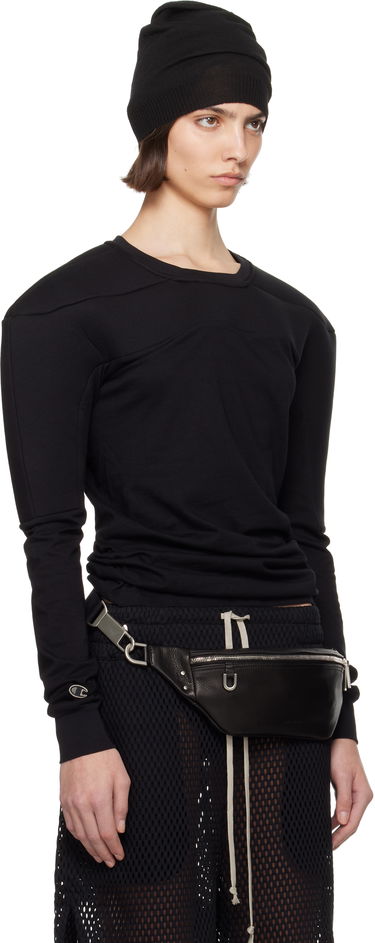 Huppari Rick Owens Rick Owens Champion Edition Girdered Harness Sweatshirt Musta | CW01E1707 CHJG, 1