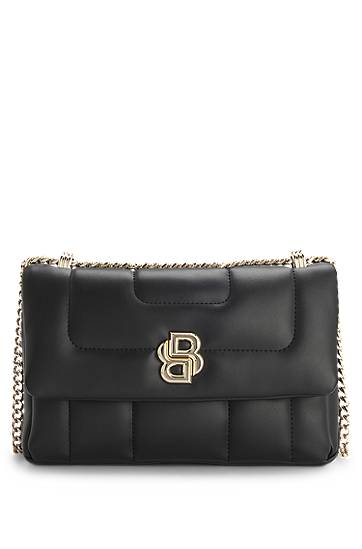 Käsilaukku BOSS Quilted Shoulder Bag with Monogram Hardware Musta | 50523348