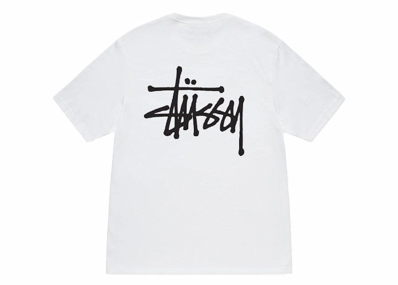 T-paita Stüssy Basic Logo T-Shirt Valkoinen | 1904762-WHT