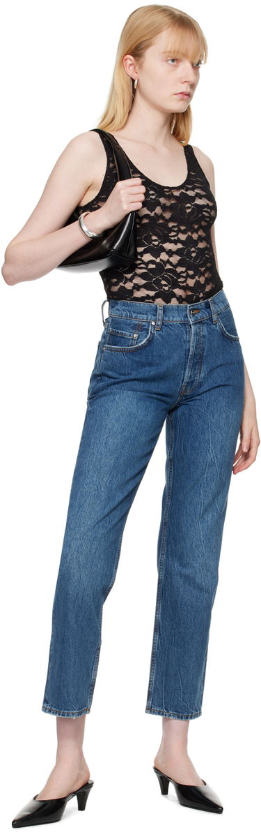 Tankkitoppi Anine Bing Anine Bing Alysha Lace Bodysuit Musta | A-10-9221-009, 4