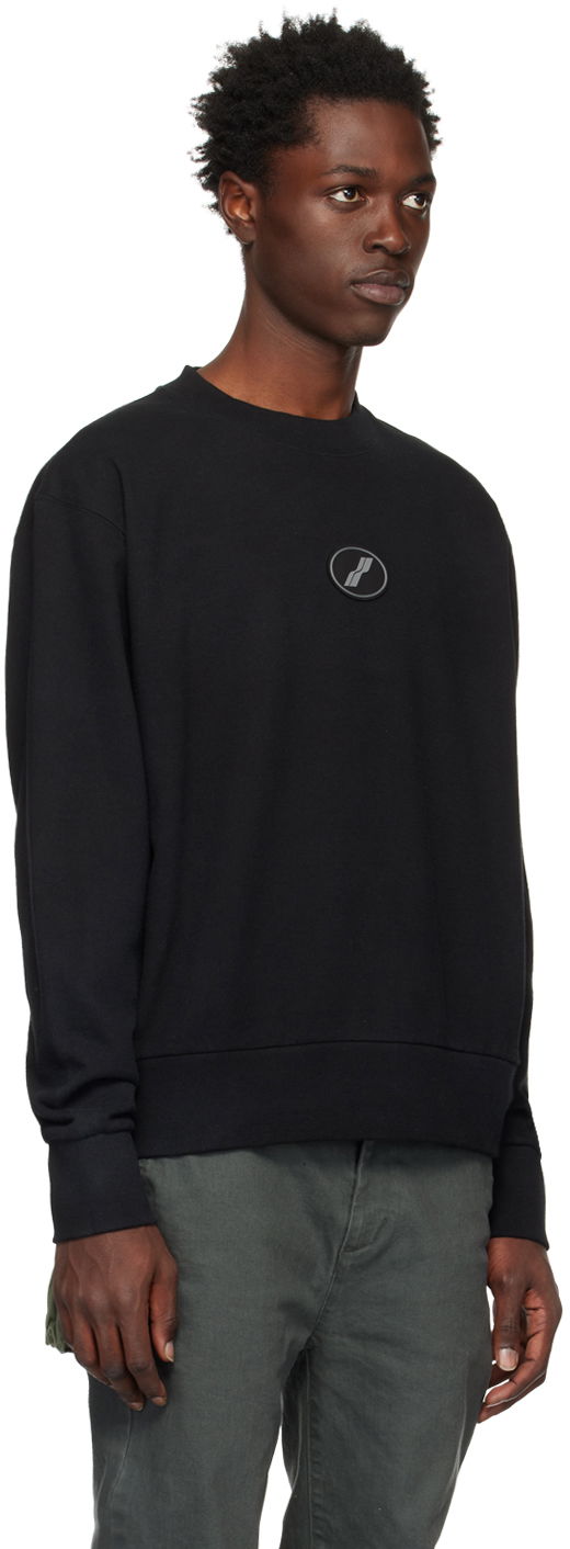 Villapaita We11done We11done Symbol Wappen Sweatshirt Musta | WD-TS3-22-719-U-BK, 1