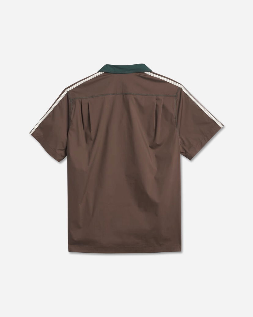 Paita adidas Originals CLOT by Edison Chen Bowling Shirt Ruskea | JP3870
