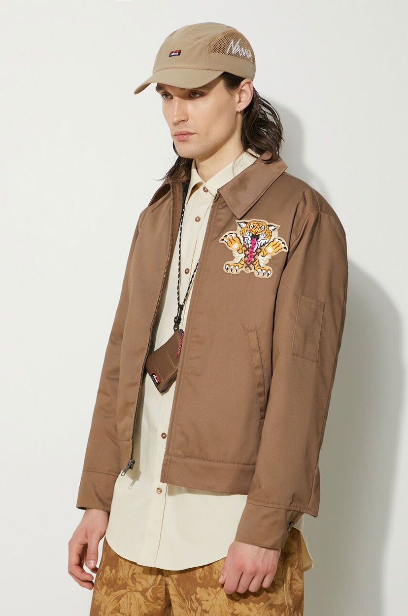 Takki BBC IceCream ICECREAM Tiger Work Oversize Jacket Ruskea | IC24203