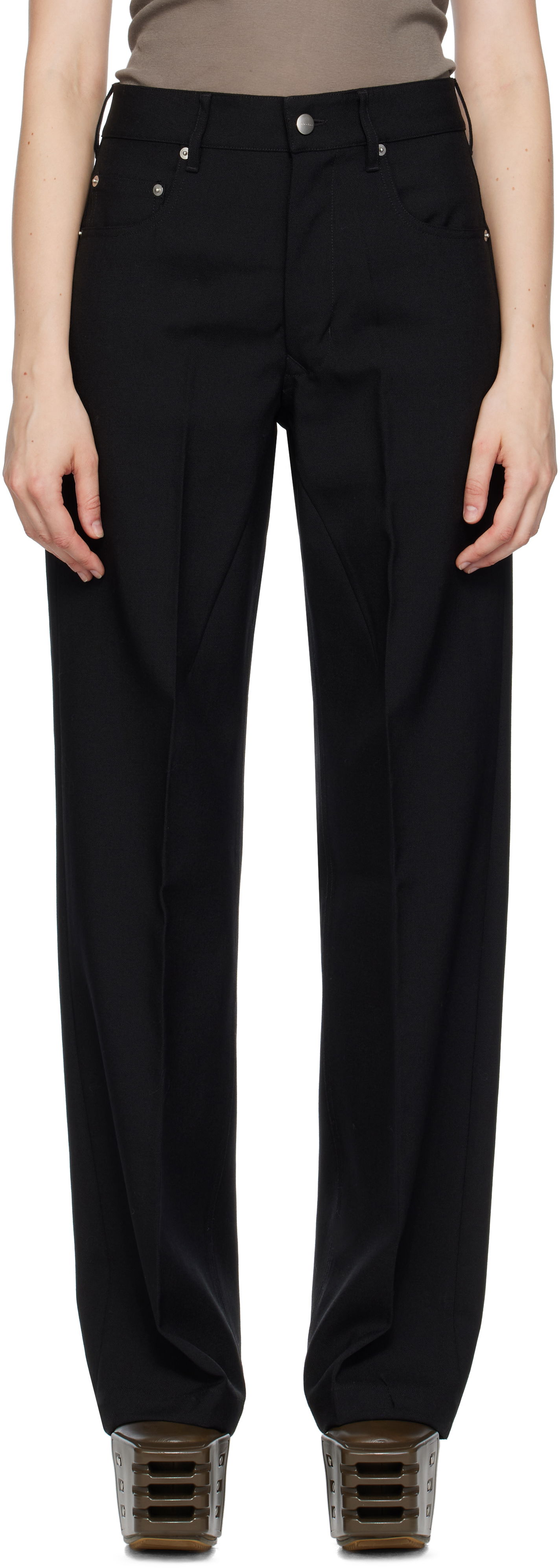 Housut Rick Owens Rick Owens Concordians Geth Trousers Musta | RP02E4350 WGP, 0