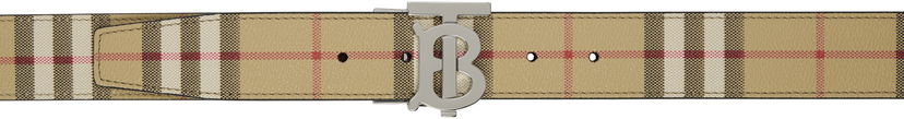 Vyöt Burberry Check & Leather Reversible Belt Beige | 8069853