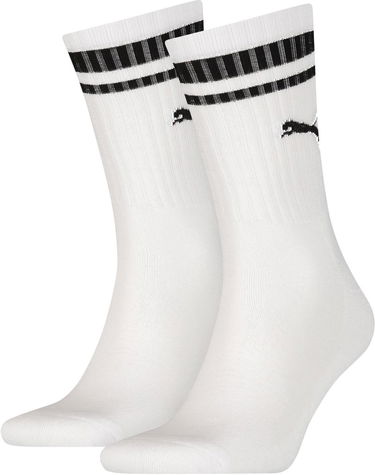 Sukat Puma Puma Crew Heritage Stripe Socks Valkoinen | 100000950-002, 0