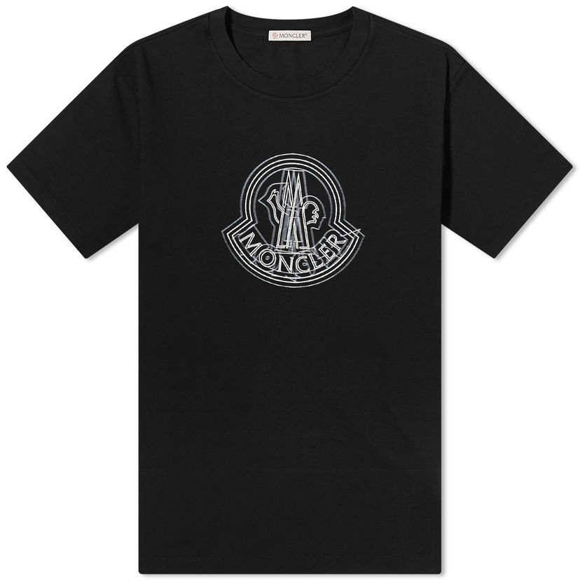 T-paita Moncler Large Logo T-Shirt Musta | 8C000-28-89A17-999