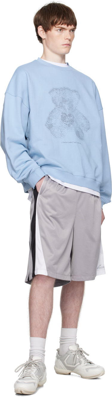 Huppari We11done Coding Teddy Sweatshirt Sininen | WD-TS2-25-789-U-BL, 3