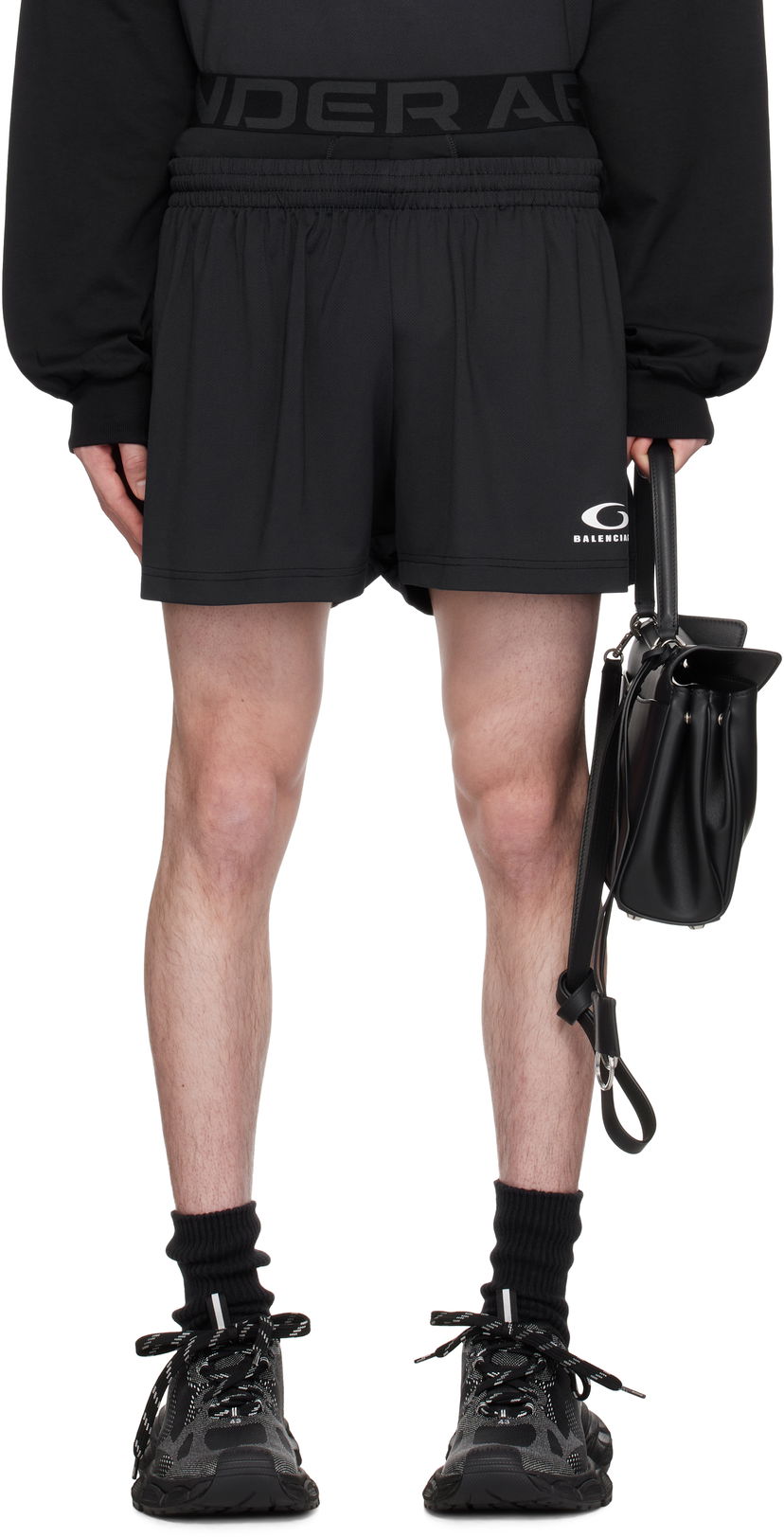 Shortsit Balenciaga Under Armour Edition Running Shorts Musta | 815709TRVY1