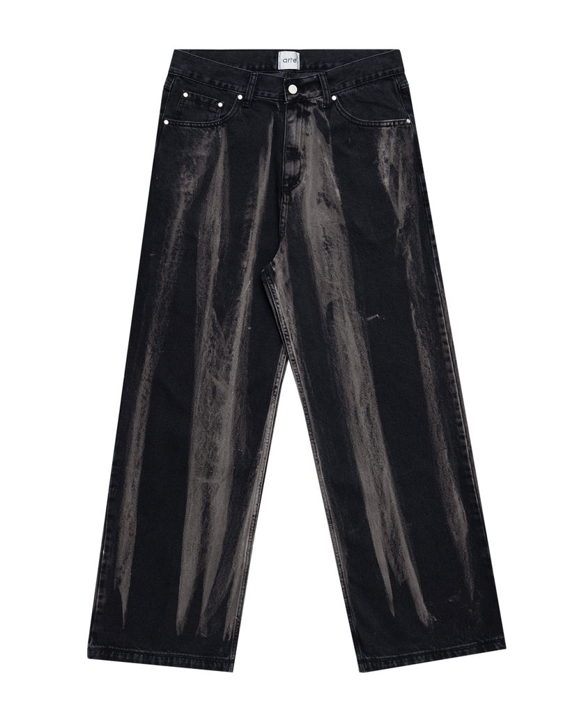 Jeans Arte Antwerp Arte Antwerp Washed Jeans Musta | AW25-030P-BD