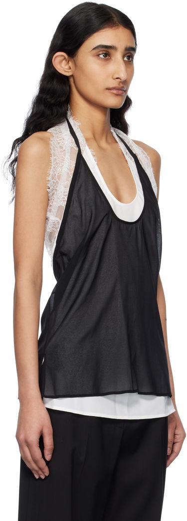 Tankkitoppi Helmut Lang Helmut Lang Lace Dancer Tank Top Musta | O10HW509, 1