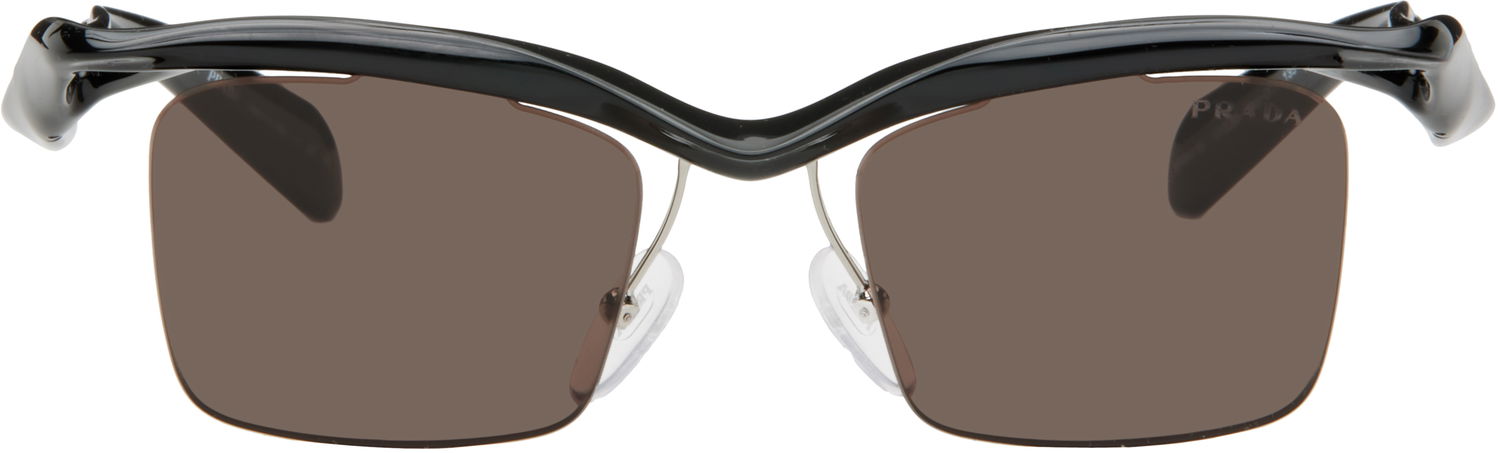 Aurinkolasit Prada Prada Twisted Frame Square Sunglasses Musta | 0PR A15S 8056262076125, 0