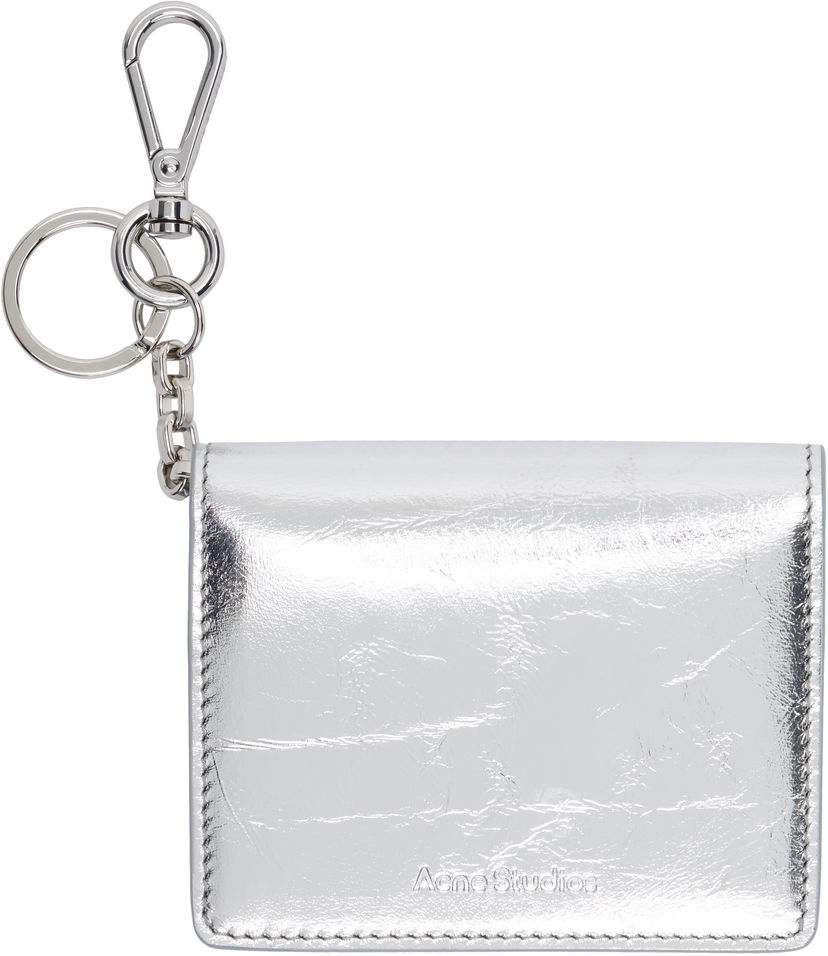 Avaimenperät Acne Studios Acne Studios Folded Leather Wallet Keychain Metallinen | CG0285-