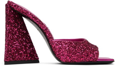 Kengänhoito The Attico Attico Devon Glitter Mules Vaaleanpunainen | 227WS000 G001, 0
