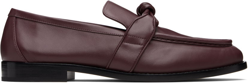 Tennarit ja kengät Bottega Veneta Bottega Veneta Astaire Knotted Loafers Burgundia | 796445V5DZ02240
