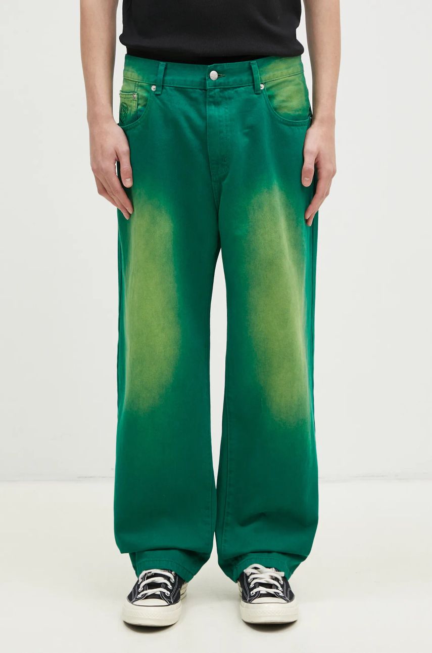 Jeans BILLIONAIRE BOYS CLUB Billionaire Boys Club Green Dyed Denim Pants Vihreä | B24427, 0