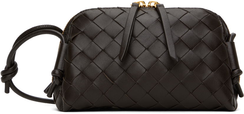 Olkalaukku Bottega Veneta Intrecciato Leather Shoulder Bag Musta | 794258 VCPP1