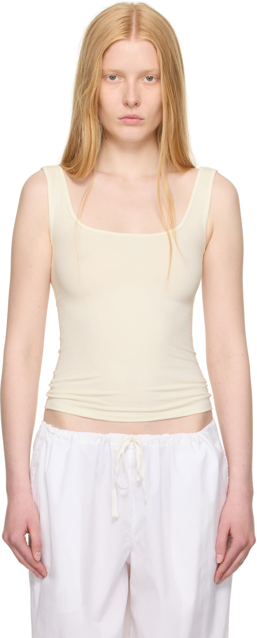 Tankkitoppi SKIMS SKIMS Cotton Jersey Tank Top Beige | AP-TNK-2516